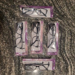 Reading Glasses - Pack of 5 w/Cases  +1.00 Frazier  by M+ NEW!